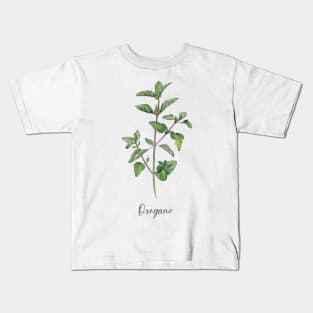 Oregano herb art. Kids T-Shirt